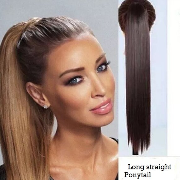 Special BUNDLE HAIR EXTENSIONS, PONYTAILS, SCRUNCHIE, CLIP-IN PIECES NEW ITEMS - Picture 9 of 13